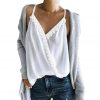 The Best Women Sexy V-neck Tank Top Vest Blouse Sleeveless Loose Summer Beach Crop Top Shirt Solid Casual Cami Top Online - Takalr