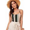 The Best Women Sexy Vest Sleeveless Loose Camisole Summer Ladies Casual V-Neck Tank Tops Beach Blouse Shirts Women Clothing Online - Takalr