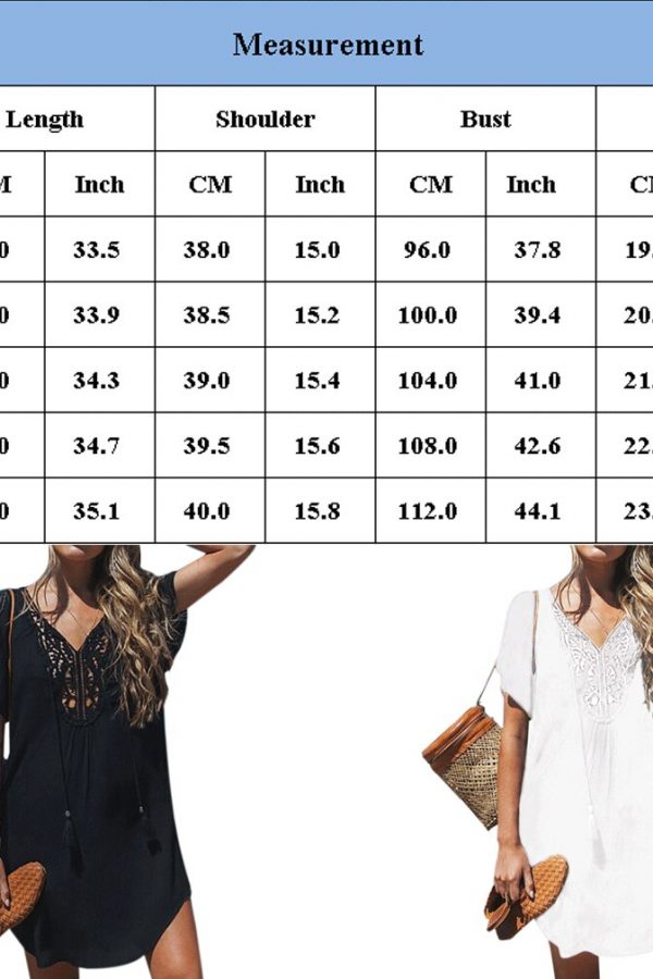 The Best Women Short Sleeve Loose Mini Dress Ladies Summer Shirt Solid Casual V-Neck Holiday Beach Dress Sundress Online - Takalr