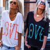 The Best Women Short Sleeve Loose T Shirts New Fashion Ladies Letter Print Summer Casual Tops Shirt Women Clothes Online - Takalr