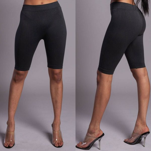 The Best Women Slim Fitness Yogawear Leggings Bodycon High Waist Stretch Short Legging Pants Soft Cotton Sportswear Slacks Online - Takalr