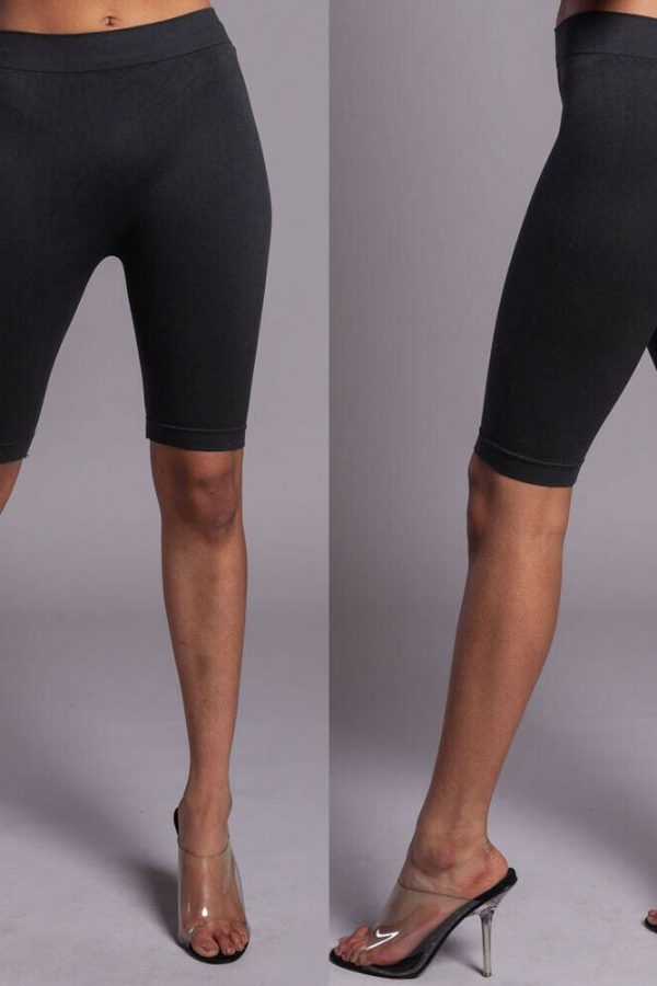 The Best Women Slim Fitness Yogawear Leggings Bodycon High Waist Stretch Short Legging Pants Soft Cotton Sportswear Slacks Online - Takalr