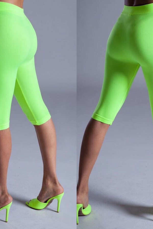 The Best Women Slim Fitness Yogawear Leggings Bodycon High Waist Stretch Short Legging Pants Soft Cotton Sportswear Slacks Online - Takalr