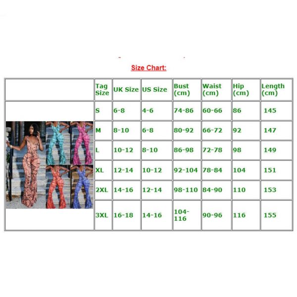 The Best Women Spaghetti Strap Backless Print Bodycon Jumpsuit Ladies Sexy Party Casual Flared Wide Leg Long Trouser Summer Outfits Online - Takalr