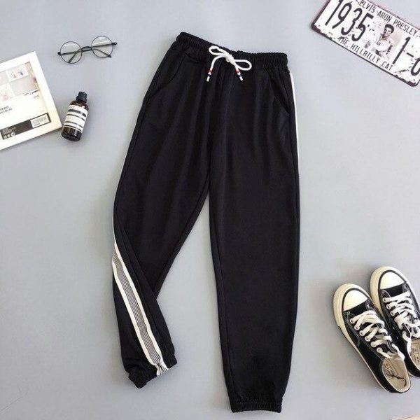 Women Sport Pant Hip Hop Women Fashion Casual Harem Pants Spring Sport Pants BF Harajuku Streetwear Women's Pants - Takalr