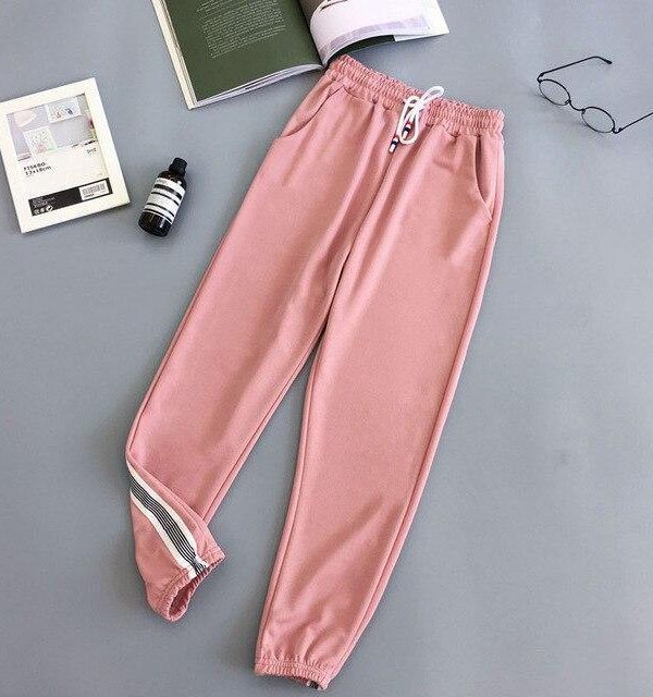 Women Sport Pant Hip Hop Women Fashion Casual Harem Pants Spring Sport Pants BF Harajuku Streetwear Women's Pants - Takalr