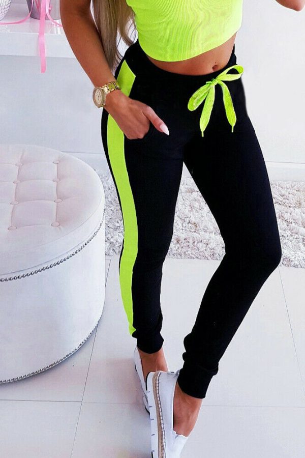 The Best Women Sport Pants Workout Gym Exercise Running Fitness Leggings High Waist Stretchy Trousers Casual Sportswear Online - Takalr