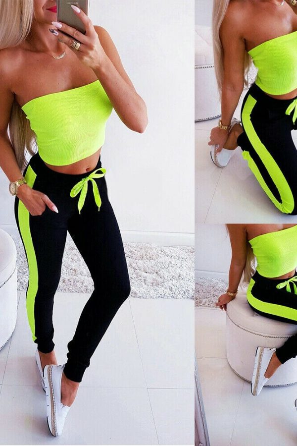 The Best Women Sport Pants Workout Gym Exercise Running Fitness Leggings High Waist Stretchy Trousers Casual Sportswear Online - Takalr