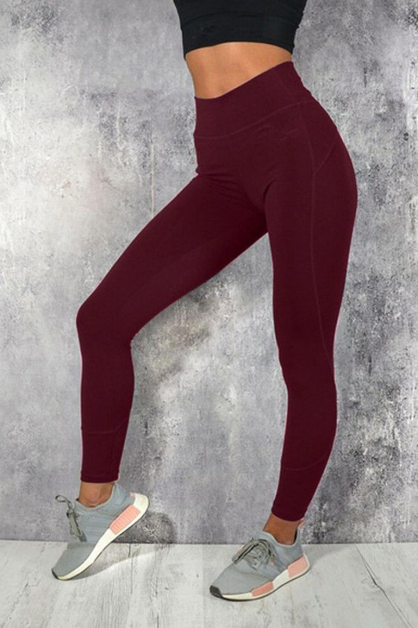 The Best Women Sports Pant Fitness Leggings Running Gym Sport High Waist Jogging Pants Women Workout Stretch Trousers Online - Takalr