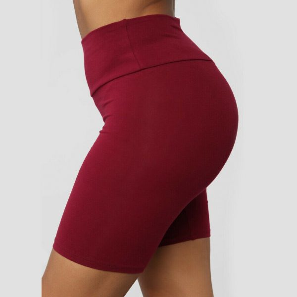 The Best Women Sportwear High Waist Stretch Biker Shorts Casual Ladies Workout Gym Running Fitness Exercises Sports Shorts Online - Takalr