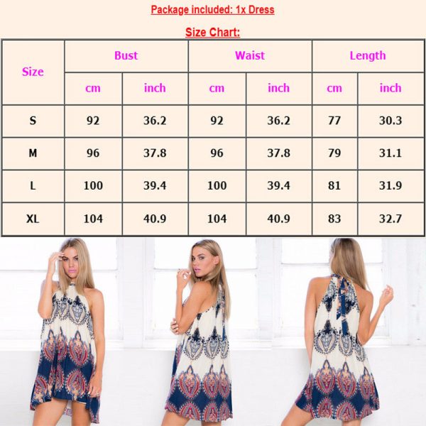 The Best Women Strappy Dress Bohemian Sleeveless Loose Straight Printing Ladies Mini Dresses Summer Sundress Vacation Clothes Online - Takalr