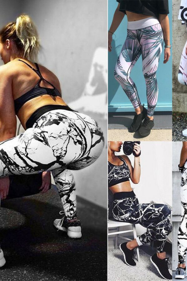 The Best Women Stretch Sports Running Gym Push Up Fitness Leggings Workout High Waist Long Skin Jogging Pants Trousers Online - Takalr