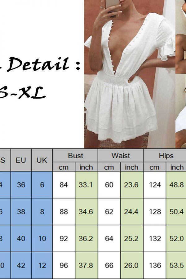 The Best Women Summer Boho Ruffle Short Mini Dress Female Short Sleeve V Neck Casual Beach Party Holiday Sundress Summer Clothes Online - Takalr