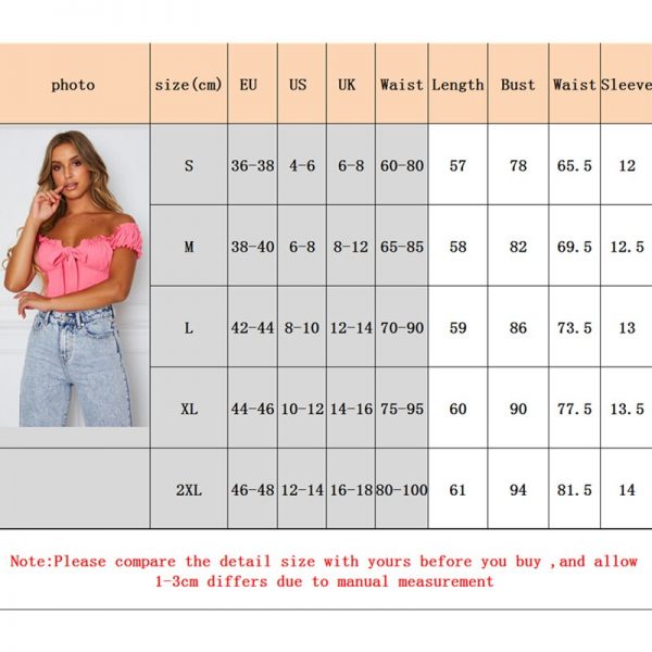 The Best Women Summer Casual Off Shoulder Ruffles Trim V Neck Bowknot Tank Dot Print Vest Puff Sleeve Sleeveless Crop Tops Tee Online - Takalr