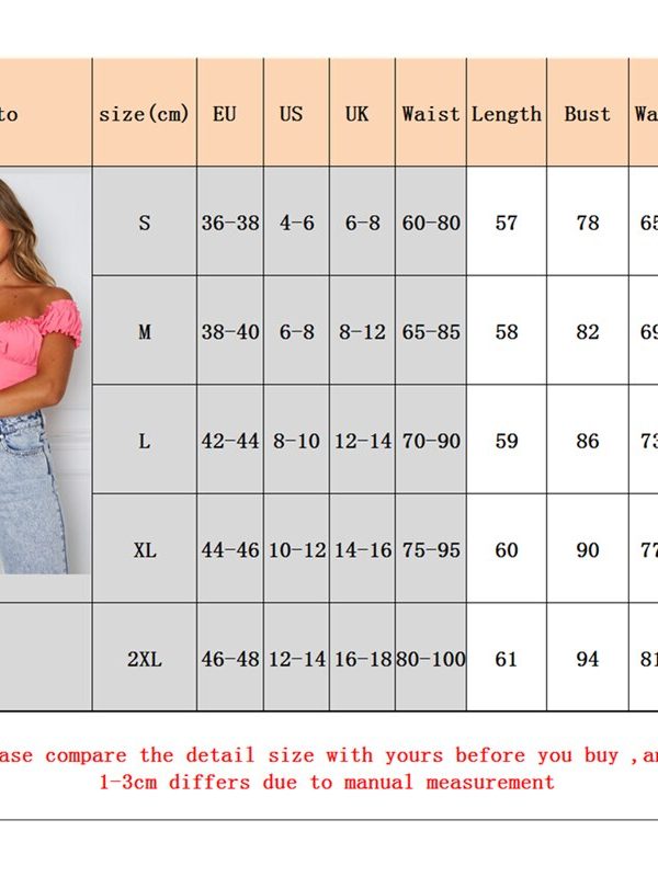 The Best Women Summer Casual Off Shoulder Ruffles Trim V Neck Bowknot Tank Dot Print Vest Puff Sleeve Sleeveless Crop Tops Tee Online - Takalr