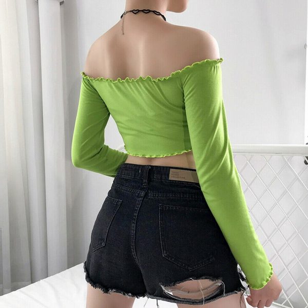 The Best Women Summer Casual Off Shoulder Vest Blouse Tops Sexy Ladies Summer Beach Holiday Crop Top Shirt Blouse Streetwear Online - Takalr