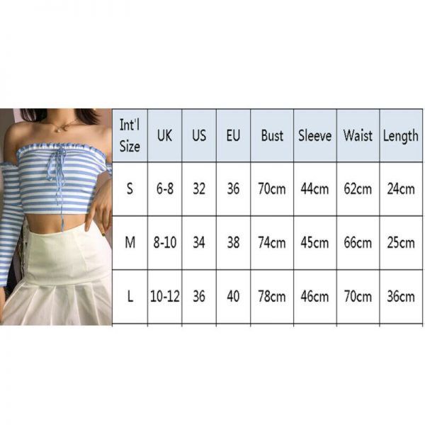 The Best Women Summer Fashion Striped Casual Off Shoulder Tank Top Vest Blouse Ladies Casual Crop Top Shirt Holiday Beach Shirts Online - Takalr