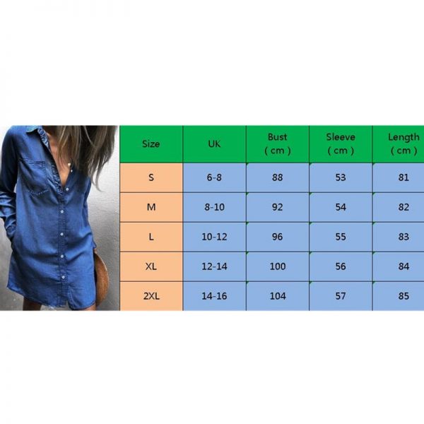 The Best Women Summer Mini Denim Jeans Dress 2019 New Fashion Ladies Casual Long Sleeve V Neck Loose Top Blouse Shirt Dress Online - Takalr