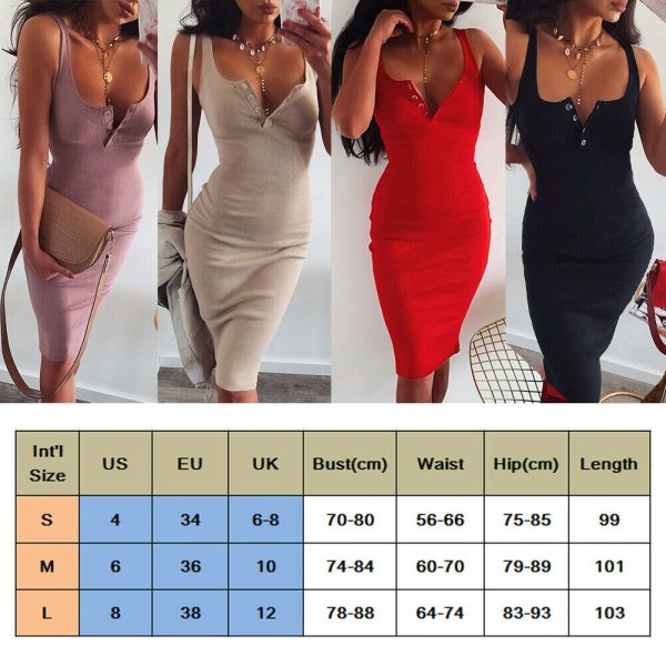 The Best Women Summer Sexy Spaghetti Strap Stretchy Bodycon Sundress Ladies Summer Holiday Package Hip Bodycon Dress Short Club Dress Online - Takalr