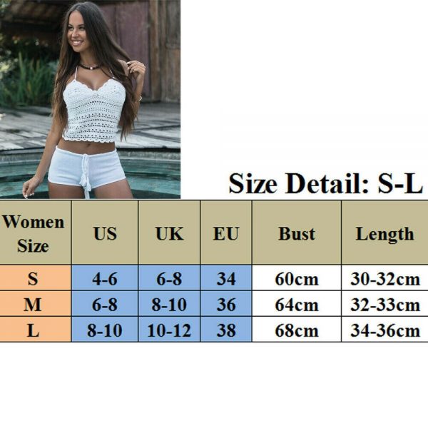 The Best Women Summer Sleeveless Short Crop Tops Cami Tank Vest Beach Ladies Casual Knitted Bra Camisole Blouse Shirt Online - Takalr