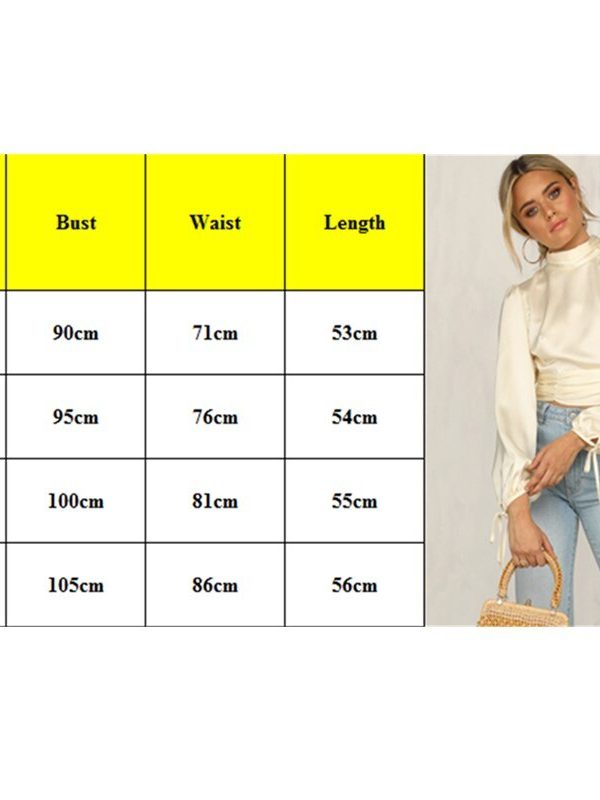 The Best Women Top Puff Sleeve Turtleneck Casual Loose T Shirt High Neck Solid Tops Autumn T-shirt Sexy Backless Tee Top Online - Takalr