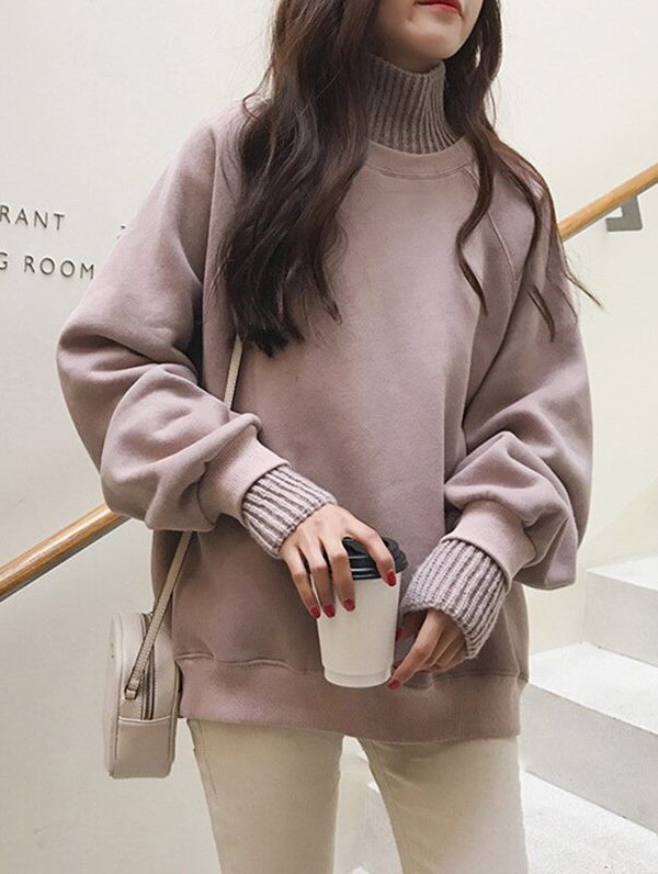 The Best Women Turtleneck Hoodies and Sweatshirt Elegant Long Sleeve truien dames pullovers jumper harajuku Hoody Ladies Sweet Streetwear Online - Takalr