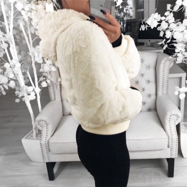 The Best Women Winter Teddy Bear Fluffy Short Coat Fleece Fur Jacket Ladies Fleece Zip Outerwear Casual Top Jacket Oversized Overcoat Online - Takalr