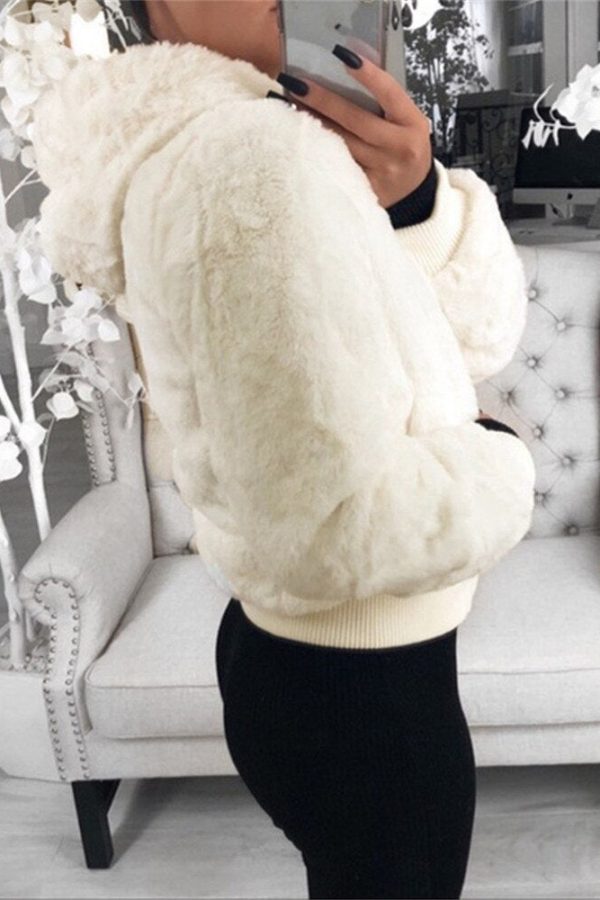 The Best Women Winter Teddy Bear Fluffy Short Coat Fleece Fur Jacket Ladies Fleece Zip Outerwear Casual Top Jacket Oversized Overcoat Online - Takalr