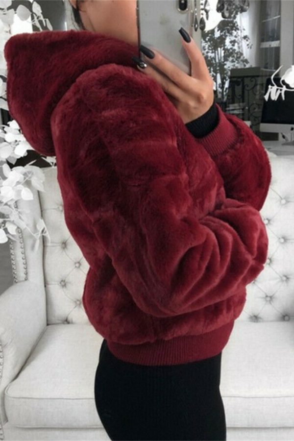 The Best Women Winter Teddy Bear Fluffy Short Coat Fleece Fur Jacket Ladies Fleece Zip Outerwear Casual Top Jacket Oversized Overcoat Online - Takalr