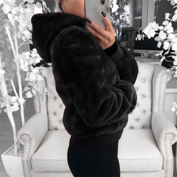 The Best Women Winter Teddy Bear Fluffy Short Coat Fleece Fur Jacket Ladies Fleece Zip Outerwear Casual Top Jacket Oversized Overcoat Online - Takalr