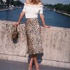 The Best Women Wrap Ruffles A Line High Waist Skirt 2018 Ladies Casual Leopard Printed Short Mini Skirts Slim Leopard Evening Party Skirt Online - Takalr