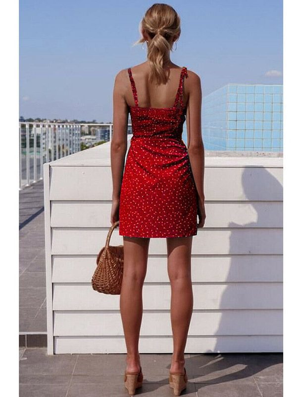 The Best Women's Floral Mini Summer Dress Sleeveless Bandage Sexy Elegant Ladies Party Beach Dresses Sundress vestidos Fashion New 2019 Online - Takalr