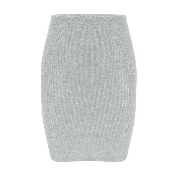 The Best Women's High Waisted Plain Sexy Summer Bodycon Tube Stretch Pencil Mini Skirt Retro Solid Slim Fit Knitted Skirt Online - Takalr