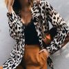 The Best Women's Leopard Jacket Coat Ladies Autumn Casual Long Sleeve Slim Blazer Suit Work Formal Jacket Cardigan Outwear Online - Takalr