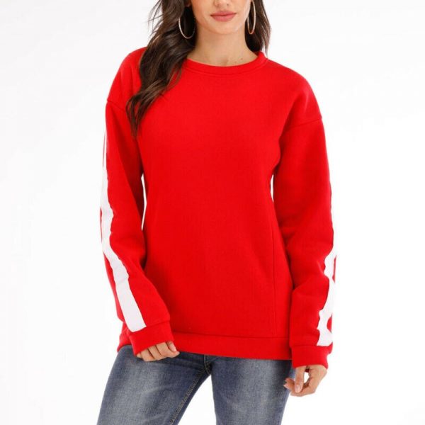 The Best Women's Long Sleeve Fleece Loose Autumn Winter Warm Sweater Casual Loose Jumper Hoodie Sweatshirt Pullover Tops Online - Takalr