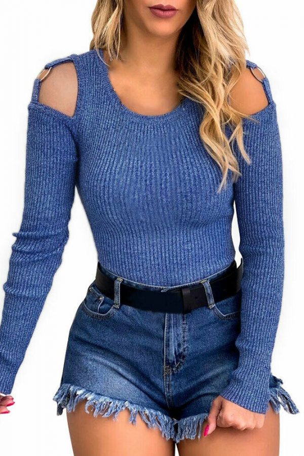 The Best Women's Long Sleeve Fleece Loose Winter Warm Sweater T shirt Casual Round Neck Jumper Pullover Slim Fit Tops Online - Takalr