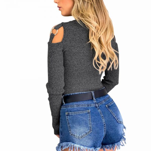 The Best Women's Long Sleeve Fleece Loose Winter Warm Sweater T shirt Casual Round Neck Jumper Pullover Slim Fit Tops Online - Takalr