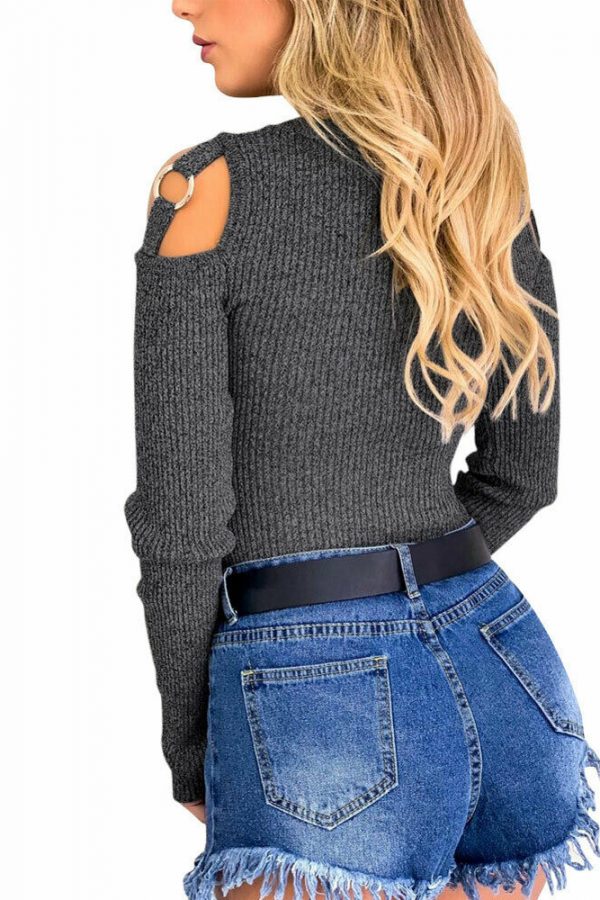 The Best Women's Long Sleeve Fleece Loose Winter Warm Sweater T shirt Casual Round Neck Jumper Pullover Slim Fit Tops Online - Takalr