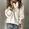 The Best Women's Long Sleeve Knitted Sweater Autumn Winter Ladies Casual Jumper Cardigan Knitwear Winter Outwear Pullover Tops Online - Takalr