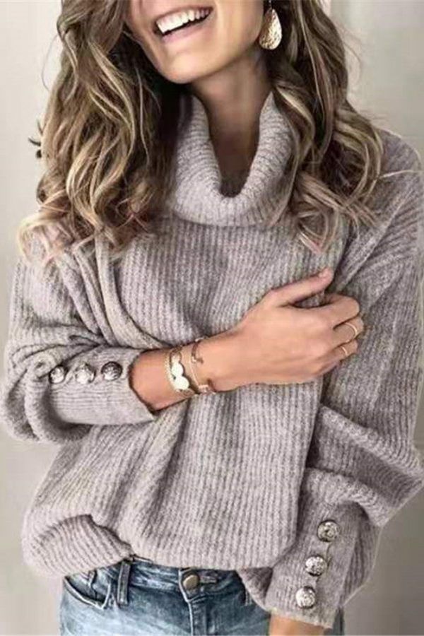 The Best Women's Long Sleeve Knitted Sweater Autumn Winter Ladies Casual Jumper Cardigan Knitwear Winter Outwear Pullover Tops Online - Takalr