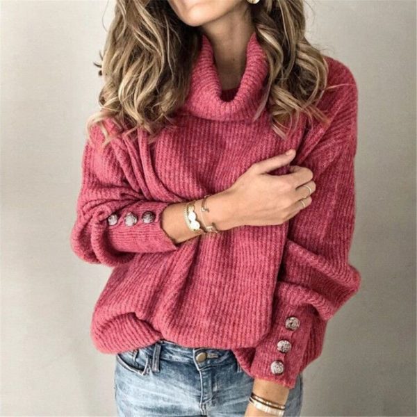 The Best Women's Long Sleeve Knitted Sweater Autumn Winter Ladies Casual Jumper Cardigan Knitwear Winter Outwear Pullover Tops Online - Takalr