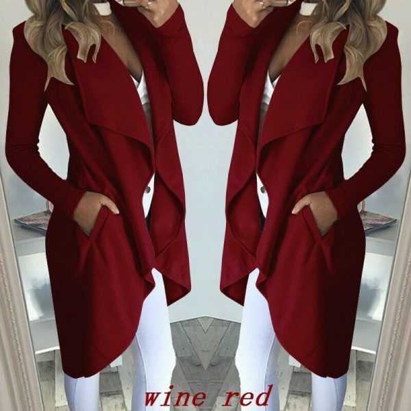 The Best Women's Long Sleeve Slim Blazer Jacket OL Ladies Casual Open Front Formal Work Formal Suits Cardigan Coat Top Online - Takalr