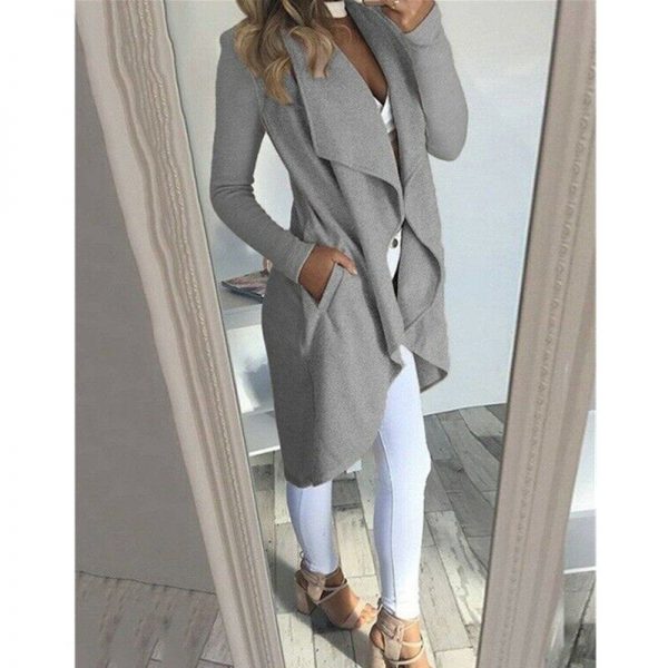 The Best Women's Long Sleeve Slim Blazer Jacket OL Ladies Casual Open Front Formal Work Formal Suits Cardigan Coat Top Online - Takalr