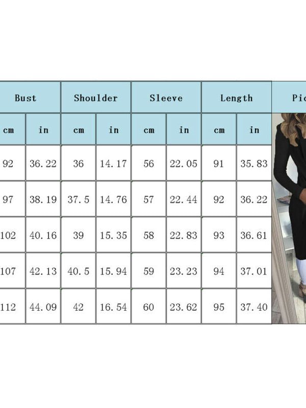 The Best Women's Long Sleeve Slim Blazer Jacket OL Ladies Casual Open Front Formal Work Formal Suits Cardigan Coat Top Online - Takalr