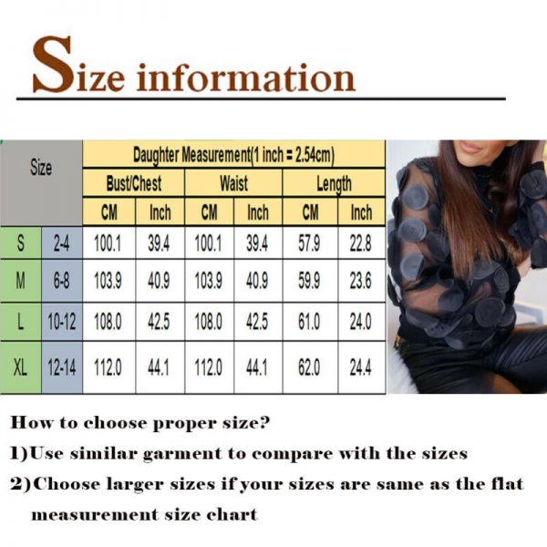 The Best Women's Mesh Puff Long Sleeve Knitted Shirt Spring Autumn Ribbed Loose Casual Vintage Blouse Tops Sexy Elegant Turtleneck Femme Online - Takalr