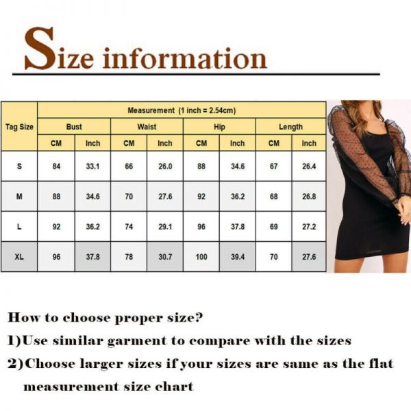 The Best Women's See Through Mesh Puff Sleeve Office Ladies Square Neck Party Sexy Bodycon Pencil Mini Dress Clubwear Online - Takalr