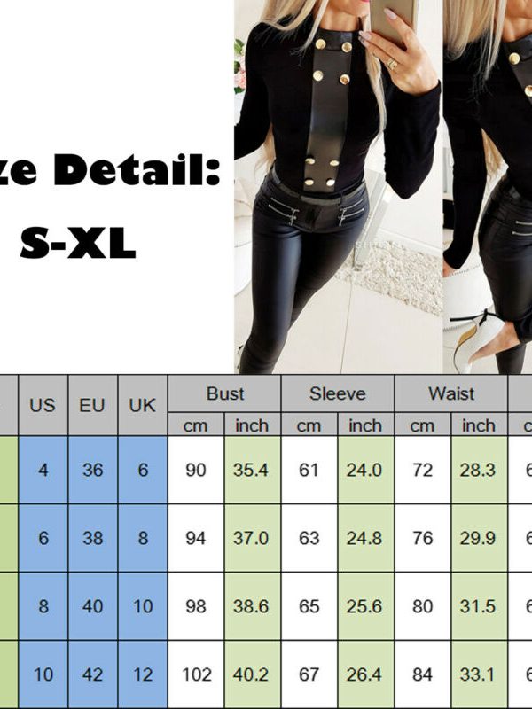 The Best Women's Slim Fit Round Neck Tops Autumn Winter Ladies Casual Long Sleeve Buttons Blouse Fashion Elastic Shirt Online - Takalr