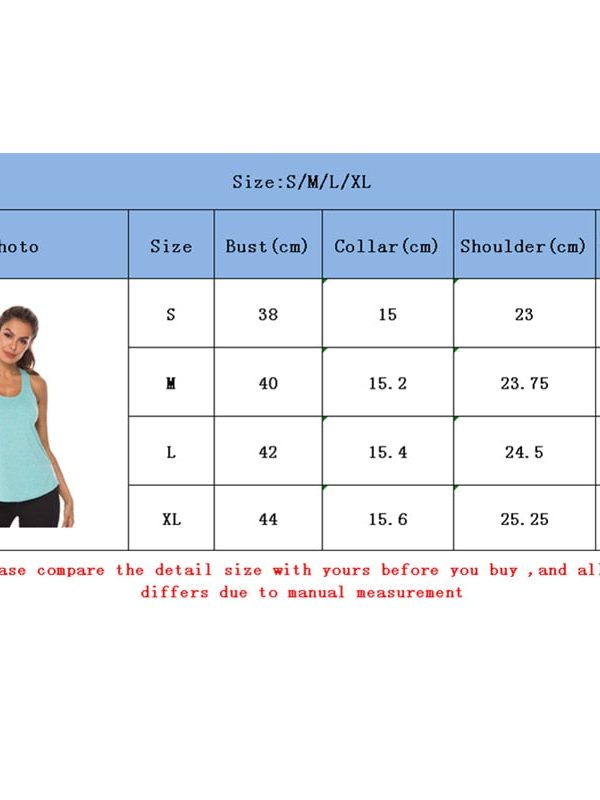 The Best Women‘s Sports Gym Racer Back Running Vest Laides Fitness Solid Casual Jogging Singlet Soft Tank Tops Online - Takalr