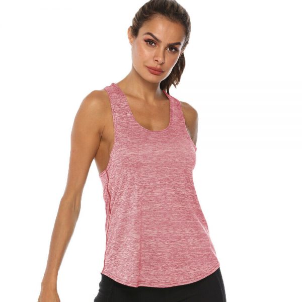 The Best Women‘s Sports Gym Racer Back Running Vest Laides Fitness Solid Casual Jogging Singlet Soft Tank Tops Online - Takalr