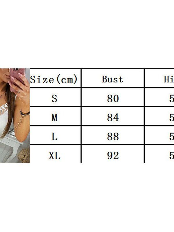 The Best Women's Summer Strappy Lace Vest Top Sleeveless Shirt Blouse Ladies Solid Casual V-neck Loose Tank Tops New Online - Takalr